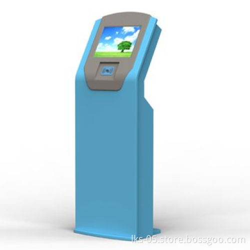 Scan bar-code kiosk with 17-inch LCD touchscreen and WiFi PC inside